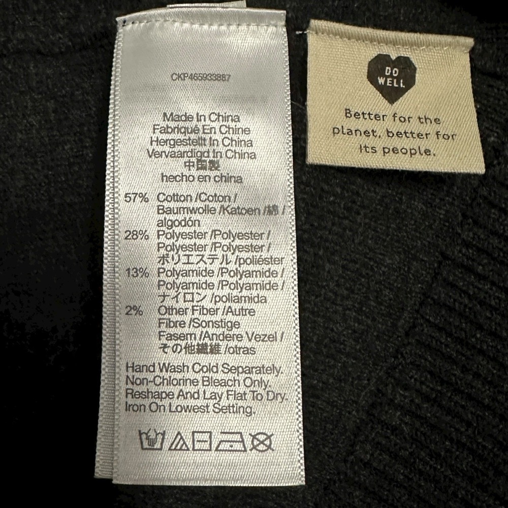 Madewell Miller Gray Cardigan Sweater Cotton Blend V-Neck‎ Button Front Size XS - Picture 5 of 9